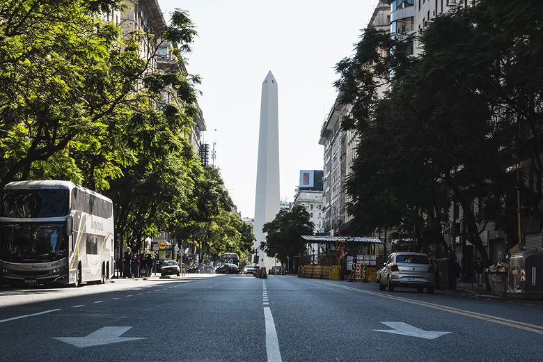 A travel photograph of Buenos Aires, Argentina